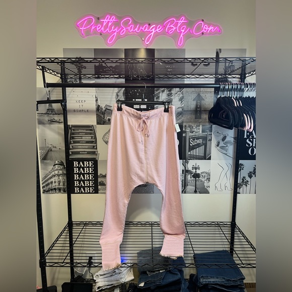 Free People Harem Joggers Pink, MED NWT - Picture 4 of 16
